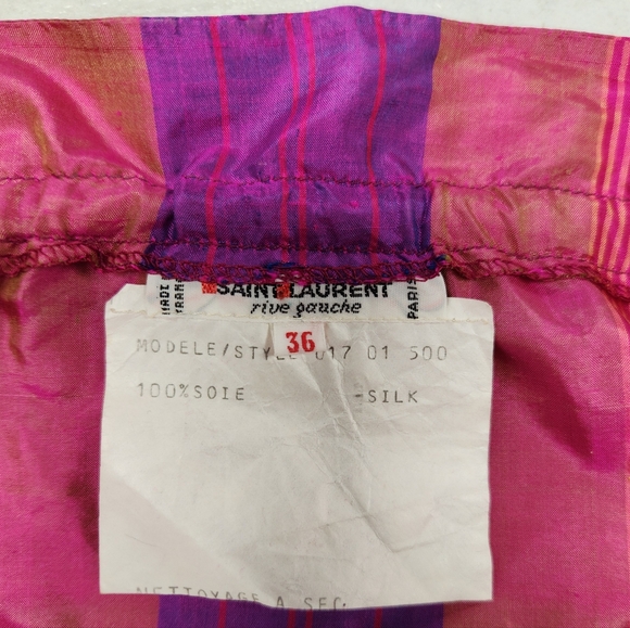 Rare Vintage YSL Rive Gauche 3 piece silk outfit - Picture 2 of 10